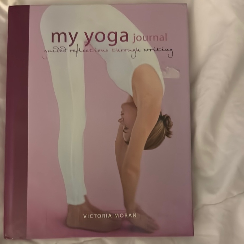 “My Yoga Journal”, with writing prompts, inspiration, quotes, and yoga content.